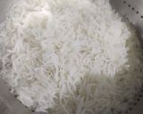 A picture of step 3 of Moong pulav.