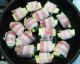 A picture of step 4 of Zucchini Pork Teriyaki Rollups.