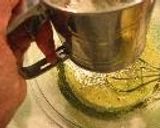 A picture of step 8 of Fluffy Green Tea Chiffon Cake.