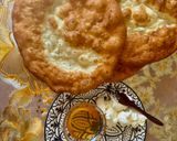 A picture of step 2 of Yemeni Zalabia 🥯.