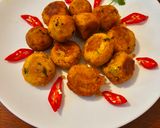 A picture of step 5 of Mashed potato fritters /pakora.