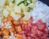 Une image de l'étape 1 de Purée des légumes à la menthe sèche.