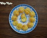 Hình bước làm 10 của món Bánh su kem vị custard & vị matcha