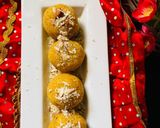 A picture of step 4 of Mango Laddu.