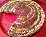 Foto del paso 9 de la receta Bizcocho cebra borracho de naranja y chocolate