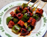 Foto langkah ke 5 dari resep Sosis bakar paprika.