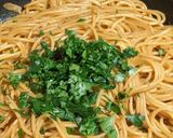 A picture of step 8 of Fusion Garlic Butter Pasta.