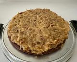 A picture of step 12 of German Chocolate, Coconut and Pecan Cake.