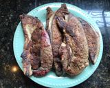 Foto del paso 1 de la receta: Bifes de hígado al champagne