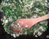 A picture of step 2 of Spanakopita/ Greek Spinach and Feta Pie.