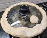 A picture of step 5 of Hyderabadi Veg Dum Biryani.