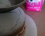 A picture of step 10 of Vickys Coconut Flour Victoria Sandwich Cake, GF DF EF SF NF.