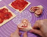 A picture of step 5 of ❤️ Heart-Shaped Puff Pastry Buns with Your Favorite Filling.