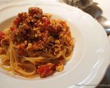 A picture of step 11 of Healthy Tofu and Tomato Pasta.