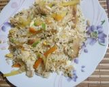 Foto del paso 5 de la receta: Arroz con tiras de pollo y papas fritas