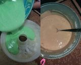 Foto langkah ke 4 dari resep Bolu kukus pandan mocca kismis.