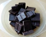 A picture of step 1 of Vickys Boozy Chocolate Chestnut Pudding, GF DF EF SF.