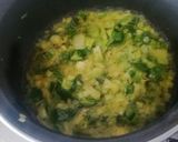 A picture of step 4 of Quick green onion sabji.