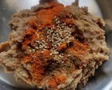 A picture of step 3 of Soya chunk chickpea kabab.