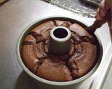 A picture of step 12 of Moist and Soft Cocoa Chiffon Cake.