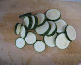 A picture of step 1 of Zucchini and Ground Pork Stir-Fry with Curry and Soy Sauce Seasoning.