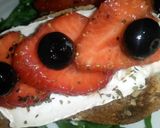 A picture of step 4 of Sig's Berries over Goat's Cheese Crostini.