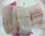 A picture of step 1 of Grilled Butter lemon pepper basa fish.