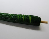 A picture of step 2 of Accordion Cucumbers.