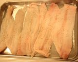 A picture of step 1 of Curry Seasoned Sole Meunière.