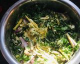 A picture of step 2 of Punjabi Kadhi Pakoras.