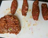 A picture of step 7 of Northern African Sausage.