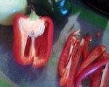 A picture of step 2 of Sheryl"s Beef Pepper Steak.