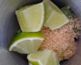 A picture of step 2 of Caipirinha (Brazilian Cocktail).