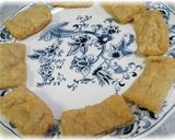 A picture of step 5 of Abura-age Napoleon Cakes.