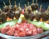 A picture of step 7 of Kabab Lollipops.