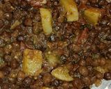 A picture of step 4 of Masala chana chat.