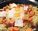 A picture of step 5 of Kujirai inspired Ramen.