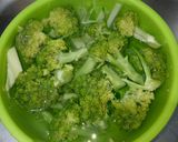 Hình bước làm 1 của món Bông Cải Xào Tôm