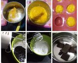 A picture of step 1 of Mango chocolate mousse cupcake.