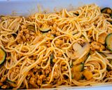 Zöldsèges,gombàs spagetti sütőben sütve 🍜🍜🍜 recept fázis 7 fotója