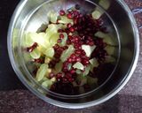 A picture of step 2 of Mix Fruit cream.