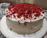 Φωτογραφία βήματος 13 της συνταγής "Red velvet cake με frosting λευκής σοκολάτας" ❤️🎀