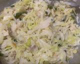 A picture of step 3 of Cabbage Poriyal.