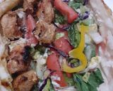 A picture of step 2 of Hummus Tikka Wrap.
