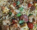 Chilli, Cheese, Chorizo Linguine recipe step 6 photo