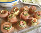 🧡Csirkemellrózsa cukkini és bacon szeletekkel (tepsis) - Jucus konyhájából🧡 recept fázis 3 fotója