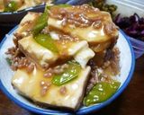 A picture of step 4 of Simple Prep! Sukiyaki-style Beef and Tofu.
