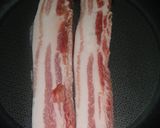 A picture of step 7 of Easy Samgyeopsal in a Frying Pan.