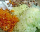 A picture of step 3 of Ground Chicken Wrapped in Bok Choy.