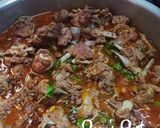 A picture of step 5 of Hyderabadi Yakhni Gosht.